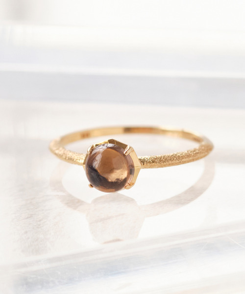 JUPITER（ジュピター）の「【K10】天然石スターダストリング/クォーツ（リング・レディース・ブラウン/クリア・#7/#9/#11/#13）」の8枚目の写真