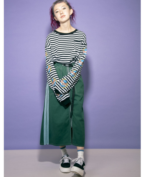 Candy Stripper（キャンディストリッパー）の「POCKISH RAT BORDER Tシャツ（Tシャツ/カットソー・レディース・ブラック/ネイビー/イエロー・2）」の2枚目の写真