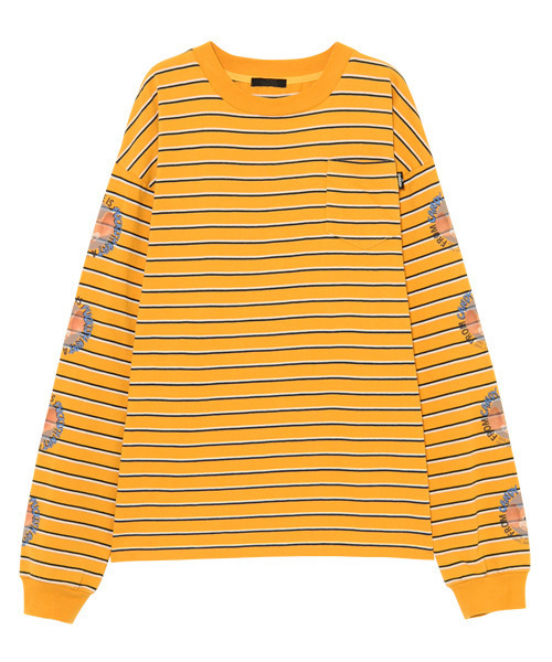 Candy Stripper（キャンディストリッパー）の「POCKISH RAT BORDER Tシャツ（Tシャツ/カットソー・レディース・ブラック/ネイビー/イエロー・2）」の7枚目の写真