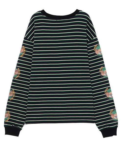 Candy Stripper（キャンディストリッパー）の「POCKISH RAT BORDER Tシャツ（Tシャツ/カットソー・レディース・ブラック/ネイビー/イエロー・2）」の4枚目の写真