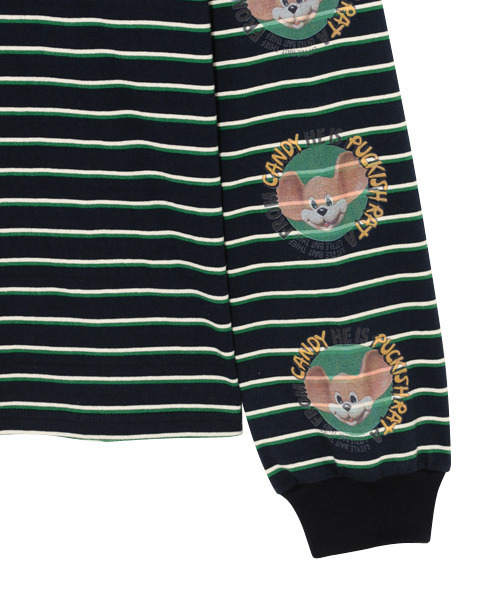 Candy Stripper（キャンディストリッパー）の「POCKISH RAT BORDER Tシャツ（Tシャツ/カットソー・レディース・ブラック/ネイビー/イエロー・2）」の10枚目の写真