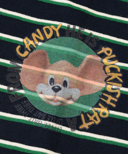 Candy Stripper（キャンディストリッパー）の「POCKISH RAT BORDER Tシャツ（Tシャツ/カットソー・レディース・ブラック/ネイビー/イエロー・2）」の6枚目の写真