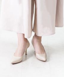 Limit till 2359 リミットティル2359 ヒール7cm ポインテッドトゥオールウェザー型押しレザーパンプス