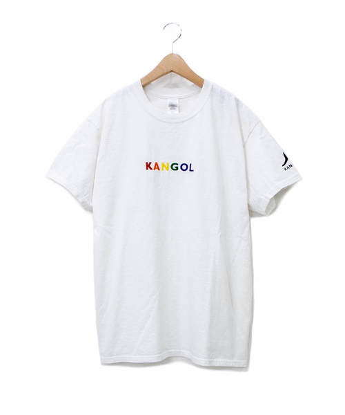 KANGOL(カンゴール)の「KANGOL/カンゴール ロゴ TEE(Tシャツ/カットソー・メンズ・ホワイト/ブラック/ダークグリーン/マルーン/ホワイト系その他2/ブラック系その他2・MEDIUM/LARGE)」の2枚目の写真