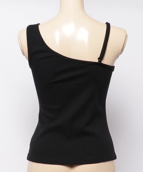 cepo（セポ）の「２ＷＡＹリブワンショルインナー（タンクトップ・レディース・ブラック/ベージュ/オフホワイト・M）」の5枚目の写真