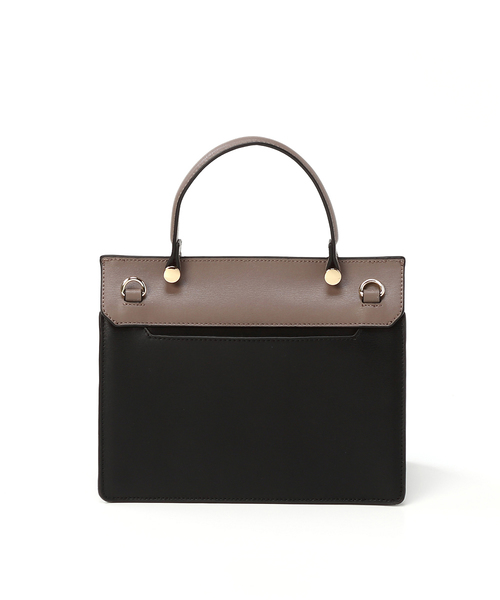 TOPKAPI（トプカピ）の「バイカラートップハンドル2wayバッグ（ハンドバッグ・レディース・グレイッシュベージュ/ピンクベージュ・FREE）」の15枚目の写真