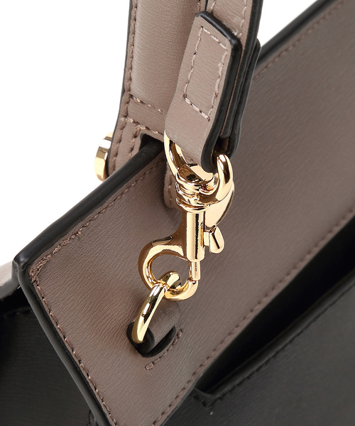 TOPKAPI（トプカピ）の「バイカラートップハンドル2wayバッグ（ハンドバッグ・レディース・グレイッシュベージュ/ピンクベージュ・FREE）」の9枚目の写真