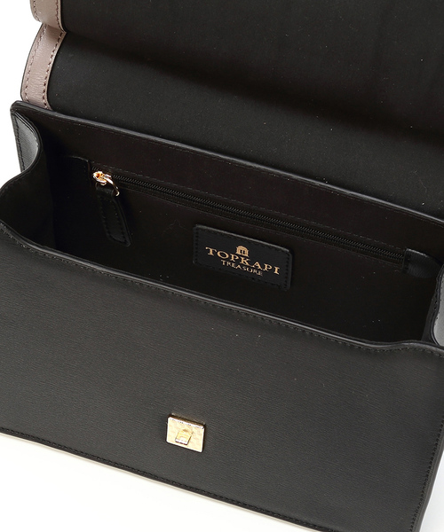 TOPKAPI（トプカピ）の「バイカラートップハンドル2wayバッグ（ハンドバッグ・レディース・グレイッシュベージュ/ピンクベージュ・FREE）」の4枚目の写真