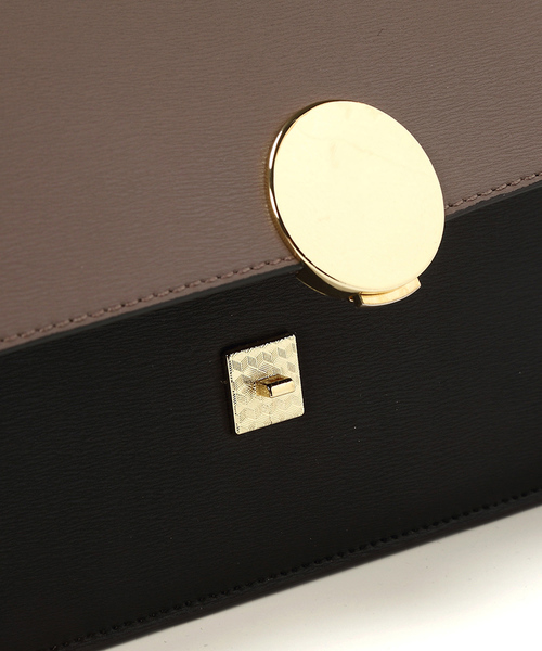 TOPKAPI（トプカピ）の「バイカラートップハンドル2wayバッグ（ハンドバッグ・レディース・グレイッシュベージュ/ピンクベージュ・FREE）」の16枚目の写真