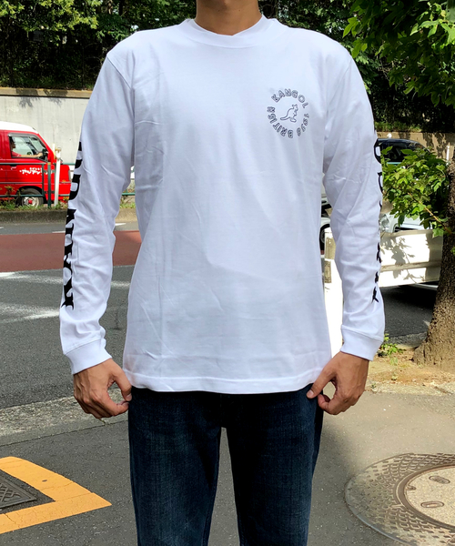 KANGOL（カンゴール）の「【KANGOL/カンゴール】プリントロングスリーブTシャツ（Tシャツ/カットソー・メンズ・ホワイト/ブラック/ホワイト系その他/ブラック系その他/ブラック系その他2/ホワイト系その他2・MEDIUM/LARGE/X-LARGE）」の2枚目の写真