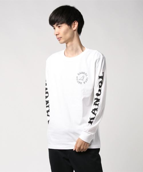 KANGOL（カンゴール）の「【KANGOL/カンゴール】プリントロングスリーブTシャツ（Tシャツ/カットソー・メンズ・ホワイト/ブラック/ホワイト系その他/ブラック系その他/ブラック系その他2/ホワイト系その他2・MEDIUM/LARGE/X-LARGE）」の10枚目の写真