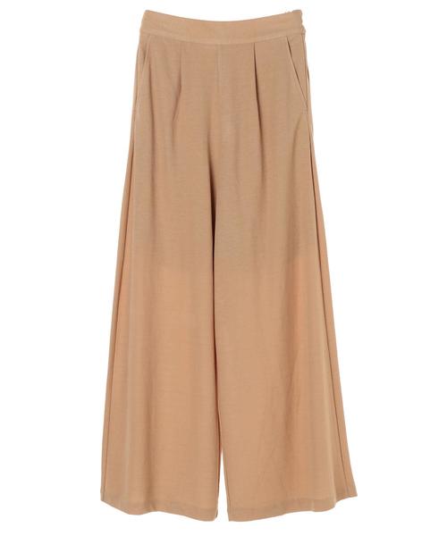 AMERICAN HOLIC（アメリカンホリック）の「前タックストレートカットワイドパンツ　＊（その他パンツ・レディース・ブラック/ベージュ/カーキ/オレンジ・M/L）」の6枚目の写真