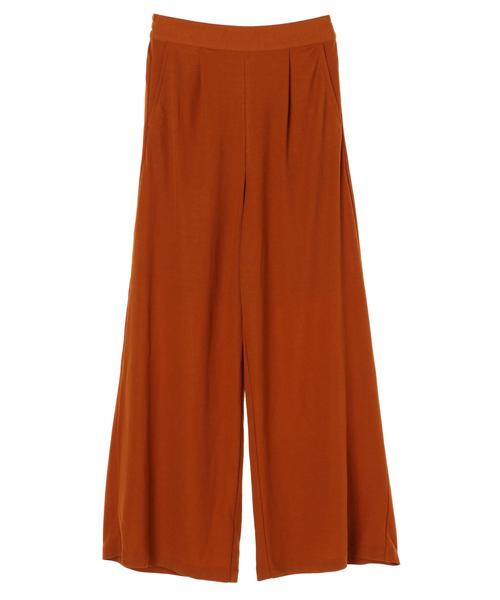 AMERICAN HOLIC（アメリカンホリック）の「前タックストレートカットワイドパンツ　＊（その他パンツ・レディース・ブラック/ベージュ/カーキ/オレンジ・M/L）」の7枚目の写真