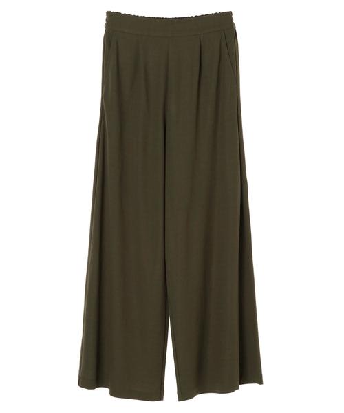 AMERICAN HOLIC（アメリカンホリック）の「前タックストレートカットワイドパンツ　＊（その他パンツ・レディース・ブラック/ベージュ/カーキ/オレンジ・M/L）」の8枚目の写真