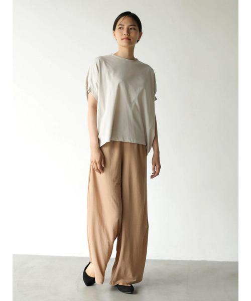 AMERICAN HOLIC（アメリカンホリック）の「前タックストレートカットワイドパンツ　＊（その他パンツ・レディース・ブラック/ベージュ/カーキ/オレンジ・M/L）」の14枚目の写真