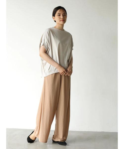 AMERICAN HOLIC（アメリカンホリック）の「前タックストレートカットワイドパンツ　＊（その他パンツ・レディース・ブラック/ベージュ/カーキ/オレンジ・M/L）」の15枚目の写真