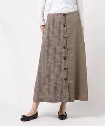 フレア ロングスカート フロントボタン」に該当するファッション通販