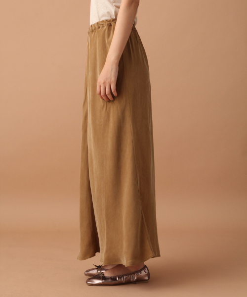 A part by（アパートバイ）の「キュプラギャザーマキシスカート 856316（スカート・レディース・ブラウン/グレー/イエロー/ナチュラル・FREE）」の8枚目の写真