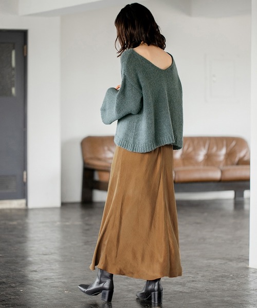 A part by（アパートバイ）の「キュプラギャザーマキシスカート 856316（スカート・レディース・ブラウン/グレー/イエロー/ナチュラル・FREE）」の14枚目の写真