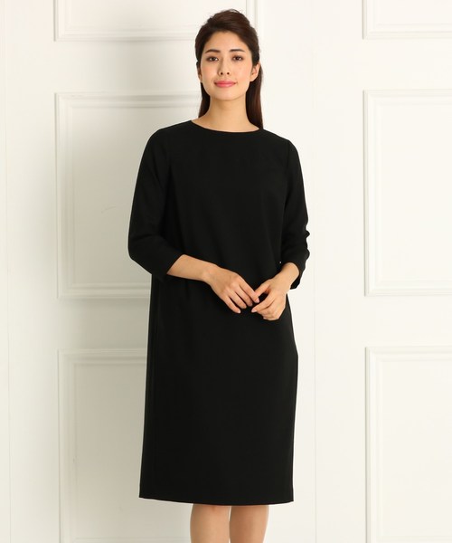 Dressterior ドレステリア の 入卒 セットアップ可 フォーマルブラック ストレートラインワンピース ワンピース Wear