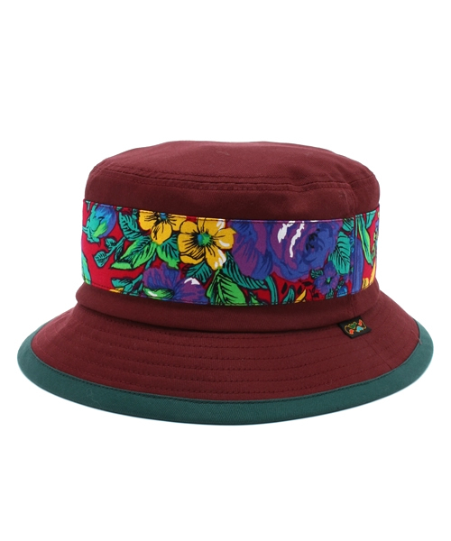 ALDIES（アールディーズ）の「Moody Hat 柄リボン バケットハット（ハット・メンズ・バーガンディー/ブラウン/ホワイト・SMALL/MEDIUM）」の10枚目の写真