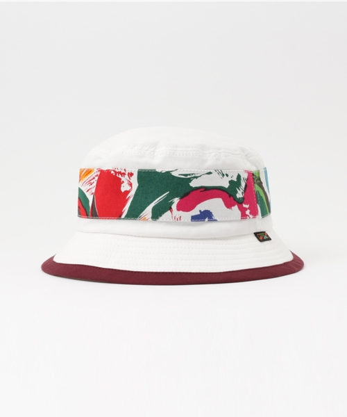 ALDIES（アールディーズ）の「Moody Hat 柄リボン バケットハット（ハット・メンズ・バーガンディー/ブラウン/ホワイト・SMALL/MEDIUM）」の12枚目の写真