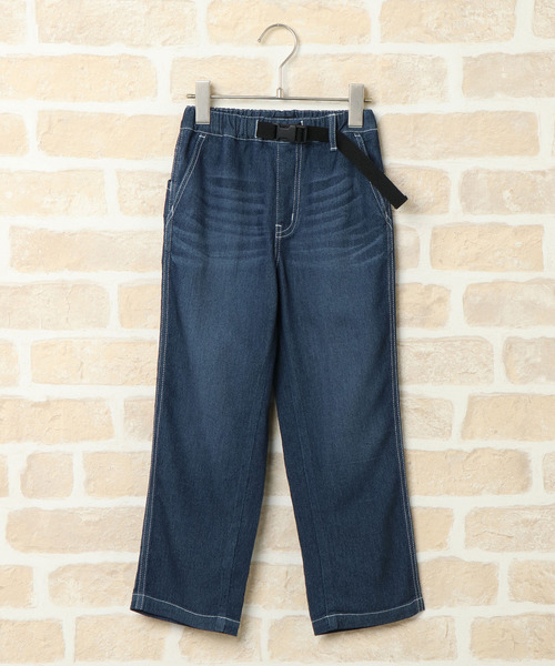 ikka(イッカ)の「【キッズ】ウィンドメッシュデニムパンツ(120~160cm)(デニムパンツ・キッズ・ブルー・120/130/140/150/160)」の1枚目の写真