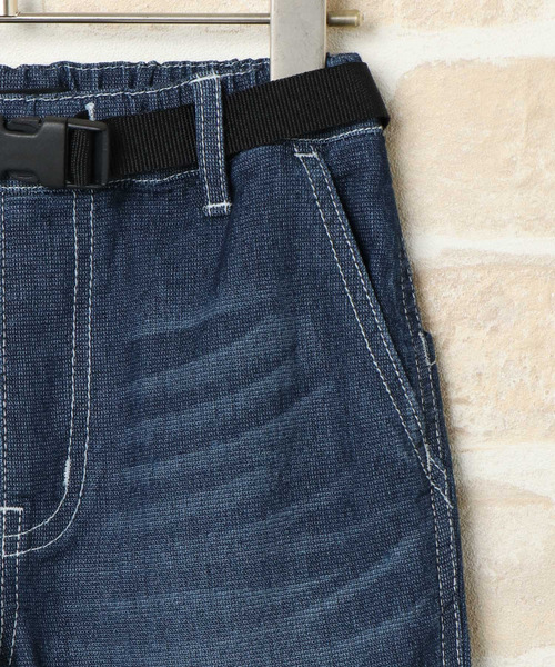 ikka(イッカ)の「【キッズ】ウィンドメッシュデニムパンツ(120~160cm)(デニムパンツ・キッズ・ブルー・120/130/140/150/160)」の4枚目の写真
