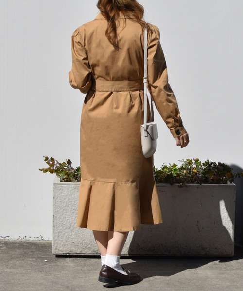 PairPair（ペアペア）の「ワンピース風トレンチコート（トレンチコート・レディース・ベージュ/ピンクベージュ・FREE）」の7枚目の写真