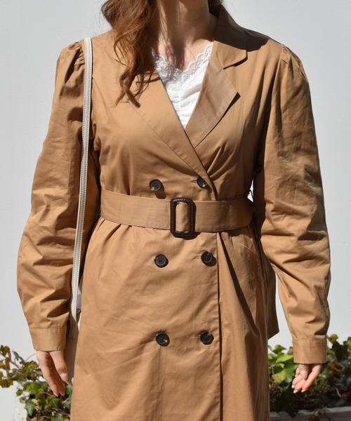 PairPair（ペアペア）の「ワンピース風トレンチコート（トレンチコート・レディース・ベージュ/ピンクベージュ・FREE）」の8枚目の写真