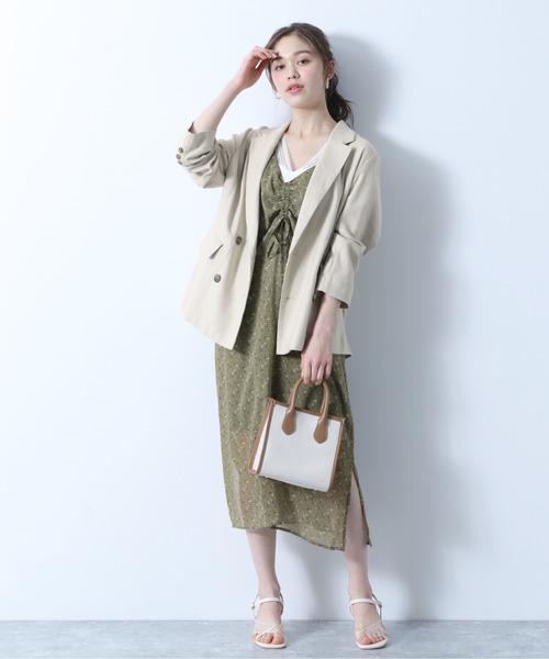 Heather（ヘザー）の「レトロコバナガラキャミワンピース　887123（ワンピース・レディース・ブラウン系その他/ベージュ系その他/グリーン系その他・FREE）」の14枚目の写真