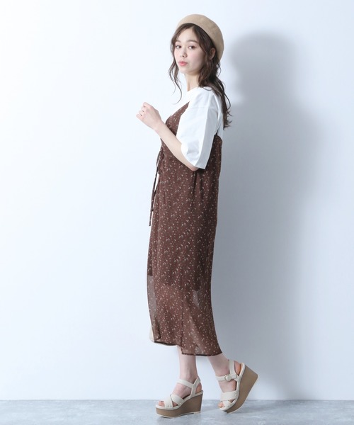 Heather（ヘザー）の「レトロコバナガラキャミワンピース　887123（ワンピース・レディース・ブラウン系その他/ベージュ系その他/グリーン系その他・FREE）」の15枚目の写真