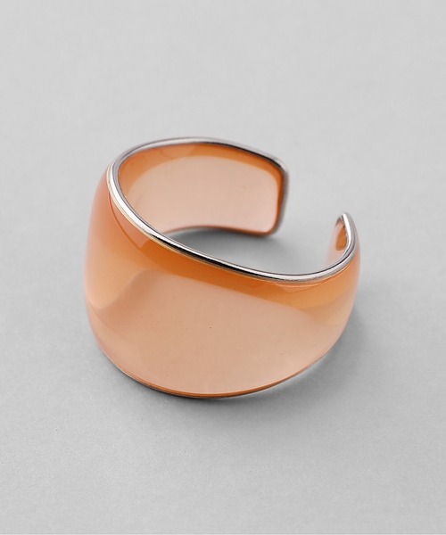 ANEMONE（アネモネ）の「クリアカラーワイドリング（リング・レディース・クリア/グレー/オレンジ/ホワイト/ピンク/グリーン・FREE）」の7枚目の写真