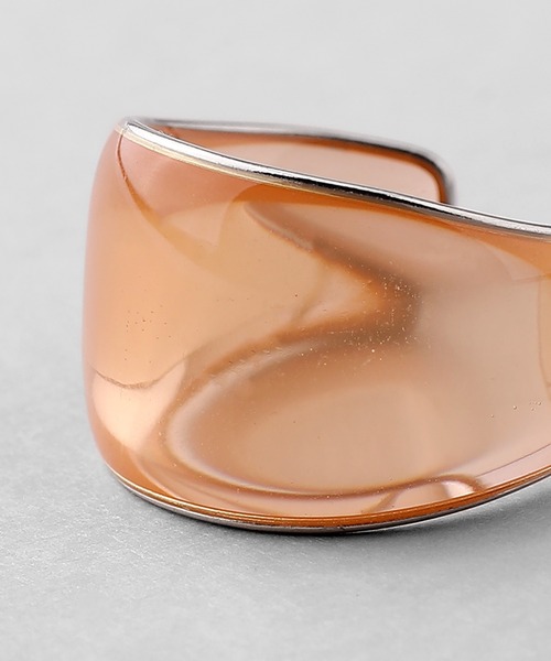 ANEMONE（アネモネ）の「クリアカラーワイドリング（リング・レディース・クリア/グレー/オレンジ/ホワイト/ピンク/グリーン・FREE）」の9枚目の写真