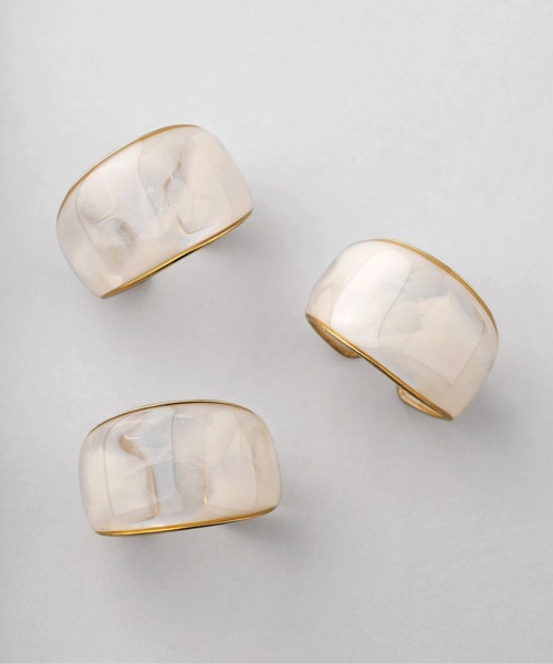 ANEMONE（アネモネ）の「クリアカラーワイドリング（リング・レディース・クリア/グレー/オレンジ/ホワイト/ピンク/グリーン・FREE）」の13枚目の写真