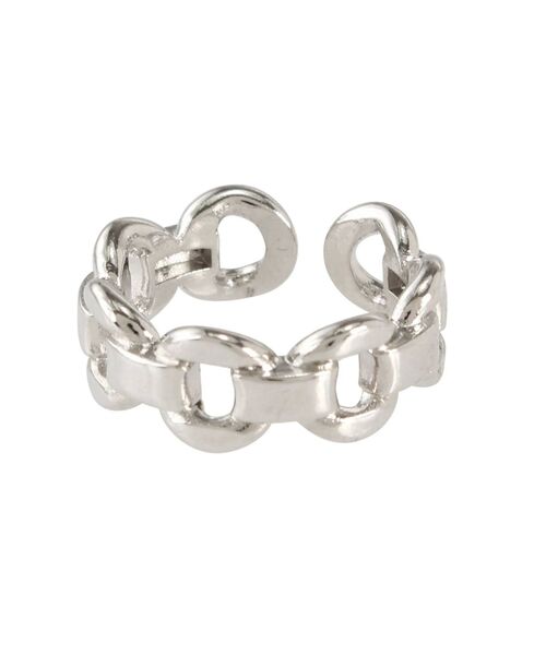 EMODA（エモダ）の「ワイドチェーンリング（リング・レディース・シルバー/ゴールド・FREE）」の2枚目の写真