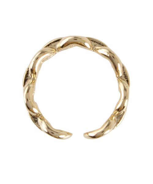 EMODA（エモダ）の「ワイドチェーンリング（リング・レディース・シルバー/ゴールド・FREE）」の5枚目の写真