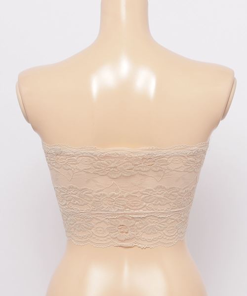 VIBGYOR Women（ヴィブジョー　ウィメン）の「総レースカップブラベアトップ（チューブトップ・レディース・ホワイト/ブラック/ベージュ・FREE）」の5枚目の写真