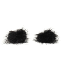 Ray BEAMS | te to te / ファー&パール ピアス(ピアス（両耳用）)