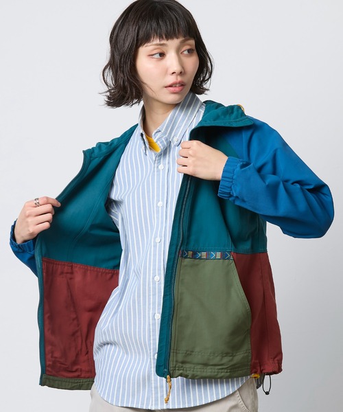 L.L.Bean(エルエルビーン)の「マウンテン・クラシック・ジャケット、マルチカラー ジャパン・フィット(マウンテンパーカー・レディース・グリーン×オレンジ/グリーン系その他/パープル系その他/レッド系その他/ホワイト×ブルー/ブルー系その他/オレンジ系その他/ホワイト系その他・LARGE/SMALL/X-SMALL/MEDIUM/X-LARGE)」の12枚目の写真