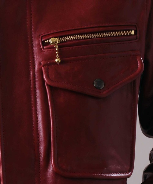 新品L 定価75900円 AVIREX MID ZONE JACKET WINE AVIREX（アヴィレックス）の「ミッドゾーン ジャケット/MID ZONE