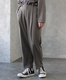 CREARE -LINO- | くすみカラー 1タックアンクルパンツ<セットアップ可>(スラックス)