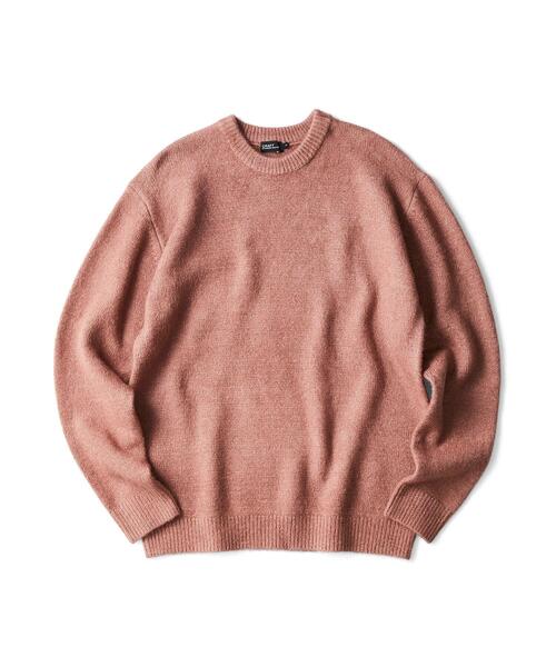 CRAFT STANDARD BOUTIQUE（クラフトスタンダードブティック）の「クルーネックソフトニットプルオーバー＊（ニット/セーター・メンズ・ブラック/ダークブラウン/アイボリー/ピンク系その他2・LL/M/L）」の4枚目の写真