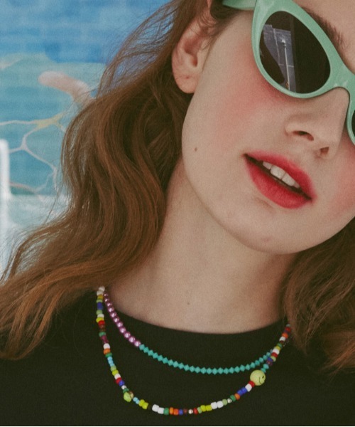 【VINTAGE HOLLYWOOD】Pixel Smile Pearl Necklace〜ネックレス VINTAGE HOLLYWOOD（ビンテージハリウッド）の「【VINTAGE
