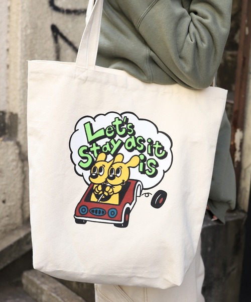 PairPair(ペアペア)の「【PairPair×minagi】Nippy Dogsキャンバスバッグ(ユニセックス)(トートバッグ・レディース・A/B・FREE)」の1枚目の写真