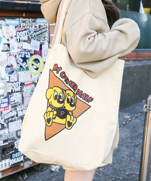 PairPair(ペアペア)の「【PairPair×minagi】Nippy Dogsキャンバスバッグ(ユニセックス)(トートバッグ・レディース・A/B・FREE)」の2枚目の写真