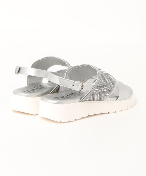 【ITALIAN SHOEMAKERS】バックバンドホワイトソールサンダル(912100)
