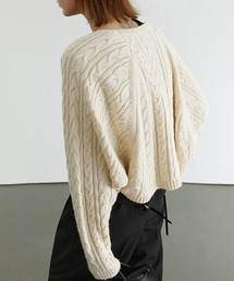 【Fano Studios】Cable knit bolero FD20S128