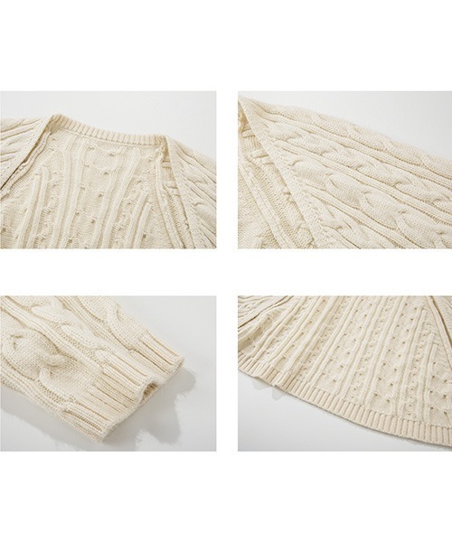 Fano Studios(ファノ ストゥディオズ)の「【Fano Studios】Cable knit bolero FD20S128(カーディガン/ボレロ・レディース・アイボリー・L/M/S)」の14枚目の写真