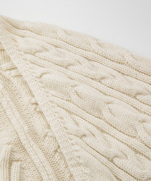 Fano Studios(ファノ ストゥディオズ)の「【Fano Studios】Cable knit bolero FD20S128(カーディガン/ボレロ・レディース・アイボリー・L/M/S)」の15枚目の写真